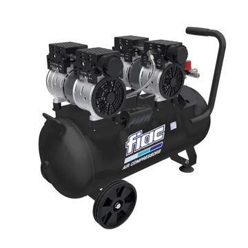 FIAC SUPER SILENT 50/2 DUPLEX BLACK olajmentes dugattyús kompresszor