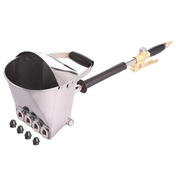 Pneumatikus vakológép gipszhabarcs felhordáshoz fém fúvókával