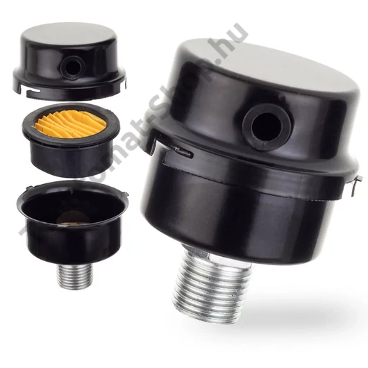 Fémházas légszűrő kompresszorhoz 1/2&quot; menettel