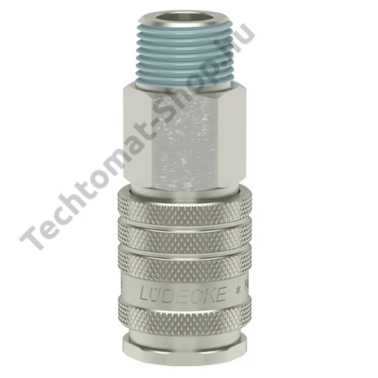 Lüdecke gyorscsatlakozó acél, DN7.8, 1/4 KM